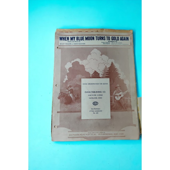 Bundle of 7 music sheets and a book - Picture 1 of 7